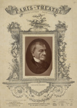 Emile De Girardin Paris theatre cover, about 1877. Creator: J. M. Lopez.