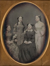 Portrait of Four Women, about 1852-1857. Creator: Jeremiah Gurney.
