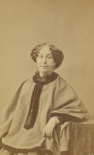 Portrait of George Sand, about 1864. Creator: Nadar.