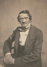 Moritz Saphir, litterateur allemand, 1855-1858. Creator: Nadar.