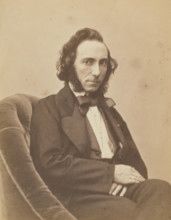 Ernesto Camillo Sivori, violiniste, 1854-1855. Creators: Nadar, Adrien Alban Tournachon.