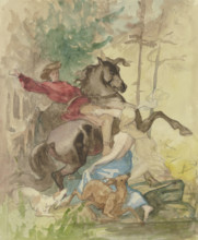 Genevieve, mid-19th century. Creator: Rudolf Friedrich August Henneberg.