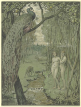 Paradise with Peacock, 1892. Creator: Unknown.