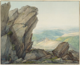 View from the Feldberg (Taunus) to Reifenberg, 1808. Creator: Christian Georg Schütz.