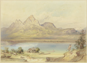 At the Lake Lucerne, 19th century. Creator: Leopold Rottmann.