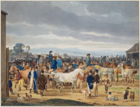 Horse market, 1802. Creator: Wilhelm von Kobell.