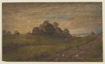 Landscape near Neukirchen in the Westerwald, 1880. Creator: Peter Becker.