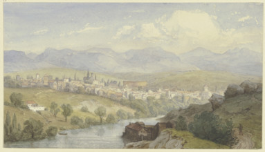 Suburbs of Segovia, 19th century. Creator: Karl Peter Burnitz.