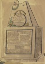 Design for the artist's gravestone, mid-19th century.  Creator: Hilarius Thoma.