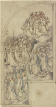 Interior of the right wing of an All Saints' altarpiece, 1511. Creator: Circle of Hans Holbein the Elder.