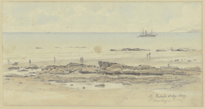 Coast near Saint Leonards-on-Sea, 1849. Creator: Fritz Bamberger.
