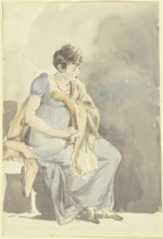 Seated woman, late 18th century. Creator: Johann Georg von Dillis.