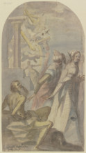 Job in misfortune, c1600. Creator: Oswald Schauer.