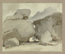Rocks near Aldersbach, c1840-1890. Creator: Carl Theodor Reiffenstein.