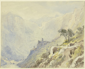 Saint Guilhem le Désert, (1841?). Creator: Carl Morgenstern.