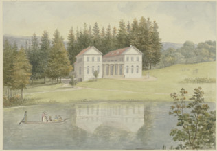 Lake in Wilhelmstal near Eisenach, 1805. Creator: Georg Melchior Kraus.