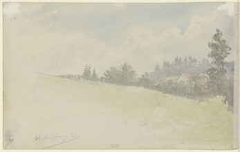 Sloping meadow, 1882. Creator: Jacob Hoffmann.