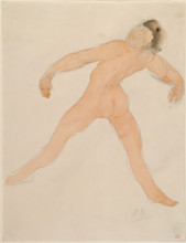 Woman Dancing with Her Head Thrown Back, rear view, c1890-1917. Creator: Auguste Rodin.