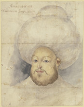 Sultan Murad III, 16th century. Creator: Melchior Lorck.