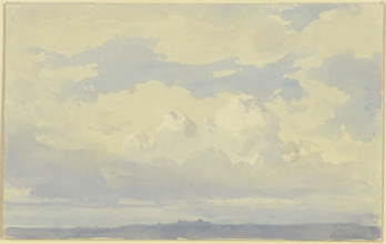 Studies of clouds, 19th century. Creator: Karl Peter Burnitz.