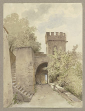 Ortenberg castle, 1847. Creator: Carl Theodor Reiffenstein.