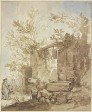 Broken well, mid-late 18th century. Creator: Jean Baptiste Marie Pierre.
