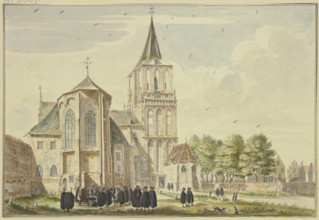 St. Martin's Church in Emmerich from the east, 18th century. Creator: Jan de Beyer.