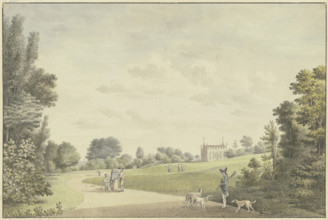 Upper entrance to the ducal park in Weimar, c1780-1784. Creator: Georg Melchior Kraus.