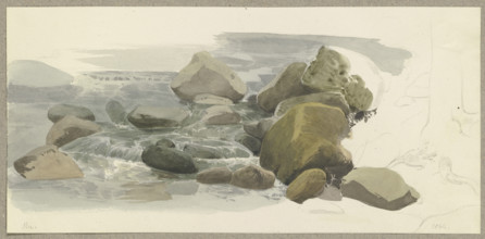 Rapids of the Ilse in the Harz Mountains, 1844. Creator: Carl Theodor Reiffenstein.