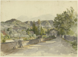 Ingresso a Marglia Colla Villa del Marchese Luchesimi, 1830. Creator: Johann Nepomuk Rauch.