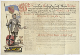 Illustration for a joke diploma, c1860-1900. Creator: Hans Thoma.