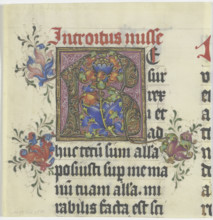 Initial R, c1480-1500. Creator: Unknown.