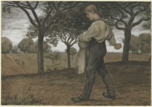 Sower, 1894. Creator: Hans Thoma.