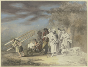 The moving artist, c1770-1790. Creator: Gottlieb Welte.