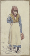 Screaming woman, 1860. Creator: Hugo Kauffmann.