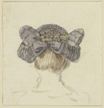 Head of a girl with a cap, seen from behind, c1771-1772. Creator: Georg Melchior Kraus.