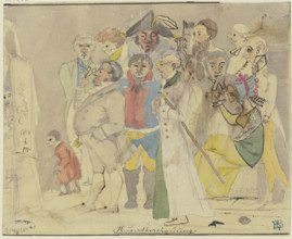 Art viewing, c1819-1820. Creator: Ludwig Emil Grimm.