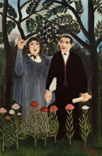 The Muse Inspiring the Poet, 1909. Creator: Henri Rousseau.