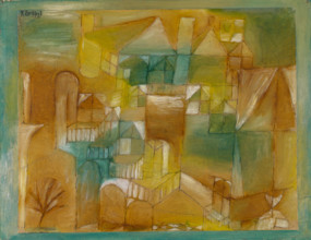 Façade Brown-Green, 1919. Creator: Paul Klee.