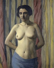 Nude with Blue Sash, 1922. Creator: Felix Vallotton.