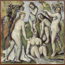 Cinq baigneuses (Five Bathers), 1886. Creator: Paul Cezanne.