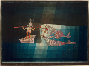 Battle Scene from the Comic-Fantastic Opera 'The Seafarer", 1923. Creator: Paul Klee.