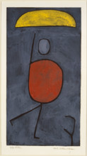 With an umbrella, 1939. Creator: Paul Klee.