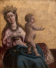 Mary with child, 1430. Creator: Konrad Witz.