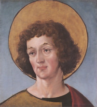 Head of a male saint, 1515. Creator: Hans Holbein the Younger.