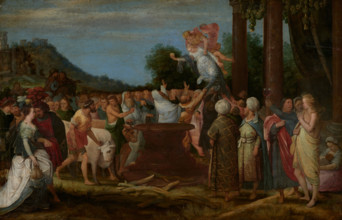Mercury Abducting the Goddess Contento, 1607. Creator: Adriaen van Stalbemt.