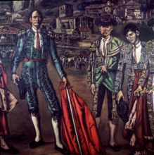 'El Lechuga y su Cuadrilla', c1915-1932.  Creator: José Gutiérrez Solana.