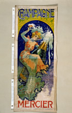 Poster advertising Mercier Champagne, c1896.  Creator: Antonio Utrillo.