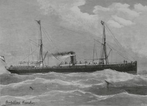 Marina Mercante española, (Spanish Merchant Navy), 1883. Creator: Eugenio Vela.