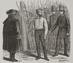 Edmund Zichy is hanged, 1848, (1856).  Creator: Unknown.